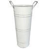 Vasos Metálicos Galvanizados para Floricultura Decoração Rústica de Fazenda Balde de Flores Suporte de Flores de Lata Rústico para Plantas Cortadas Decoração de Casa
