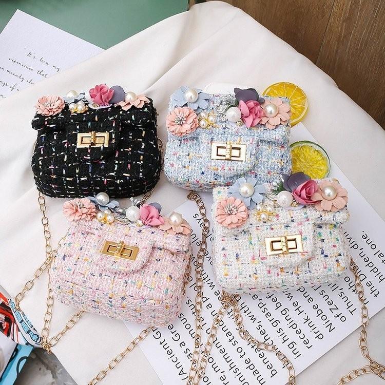 Adorable Cartoon Kids Crossbody Bag With Flower Design For Girls Mini Purse