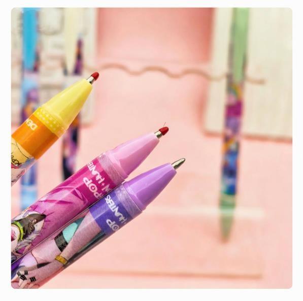 12pcs  Kpop Demon Hunters 0.5mm Erasable Gel Pen - Refillable & Retractable Black Ink Friction Pen for School Office Supplies