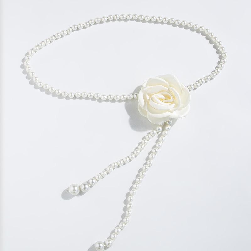 Fashionable Sweet Waist Chain Elegant Camellia Waist Chain Texture Hanfu Dress Decorative Waist Chain