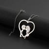 Lemegeton Personalized Custom Name Lovers Necklace for Women Choker Nameplate Stainless Steel Jewelry Family Girlfriends Gift