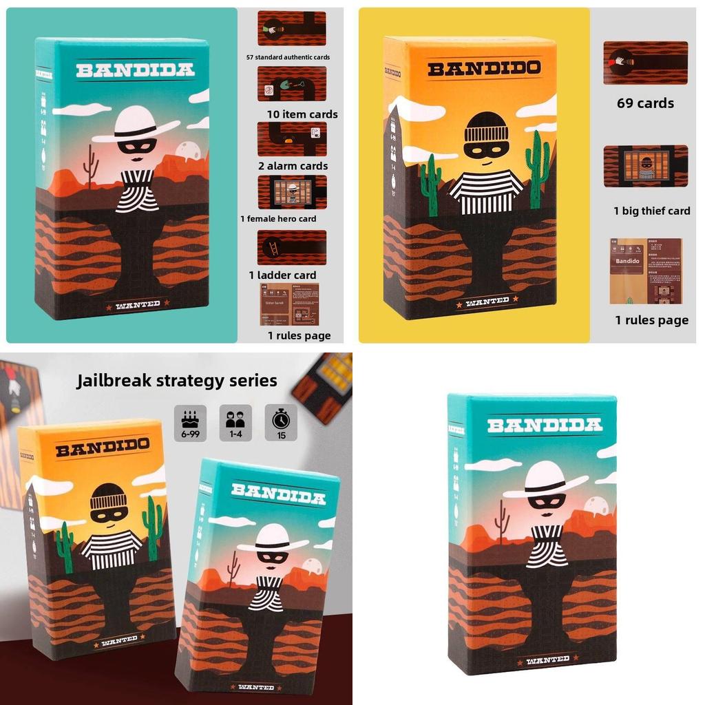 Bandido Gioco di Carte Cooperativo Per Famiglia e Amici Intrattenimento Indoor