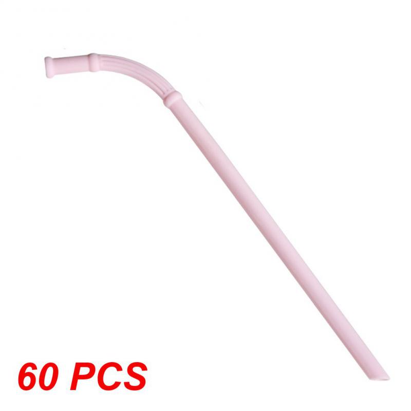10~80PCS Straight Bent Drinking Straw Reusable Food Grade Silicone Colorful Kitchen Accessories Mug Straws Long Flexible