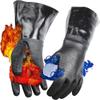 Thicken Heat Resistant Gloves Waterproof Oven Mitts Easy To Clean Grill Gloves  Kitchen