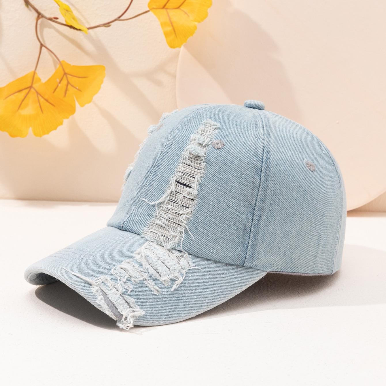 

Simple hole cowboy to do old washed baseball cap personality fashion casual sunshade cap One Size