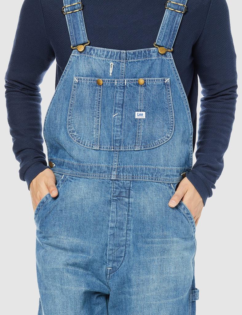 Lee Denim Plus Light Size LM7254 Overalls, Unisex, Size, Blue, 2, M,