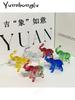 Crystal Elephant Figurine From Yunzhong Road, 8.5x7cm, Elegant Decoration