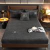 Thicken Velvet Bed Cover Elastic Bed Sheets Set Mattress Cover Soft Queen King Solid Color 90/150/x200 For Free Shipping