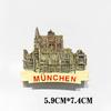 Germany Refrigerator Stickers Free State of Bavaria Travel Souvenirs Hamburg Schloss Neuschwanstei Dachshund Fridge Magnets Gift