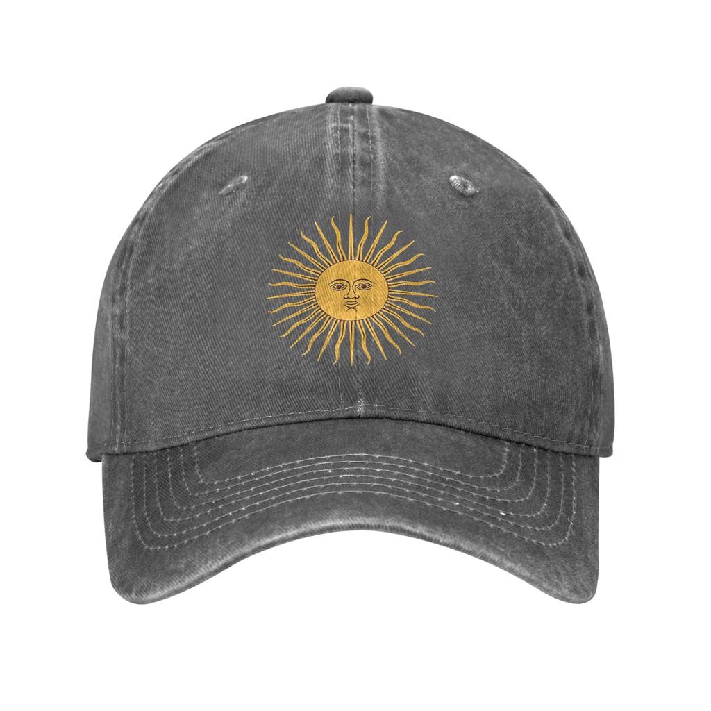 Sun of May Flag of Argentina Denim Cap Casual Baseball Caps Adjustable Hat Summer Unisex Baseball Hats
