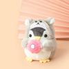 Cotton Bag Pendant Donut Korean Style Key Buckle Women Key Holder Penguin  Pendant Plush Key Chain