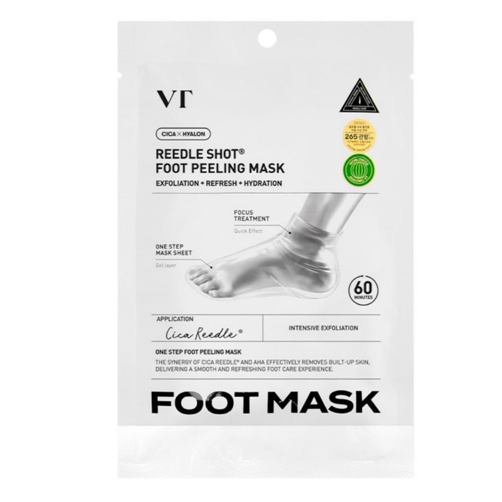 VT Reedle Shot Fußpeelingmaske 40 ml(3 Stück) One Step Tiefenbehandlung Slip on Care Off