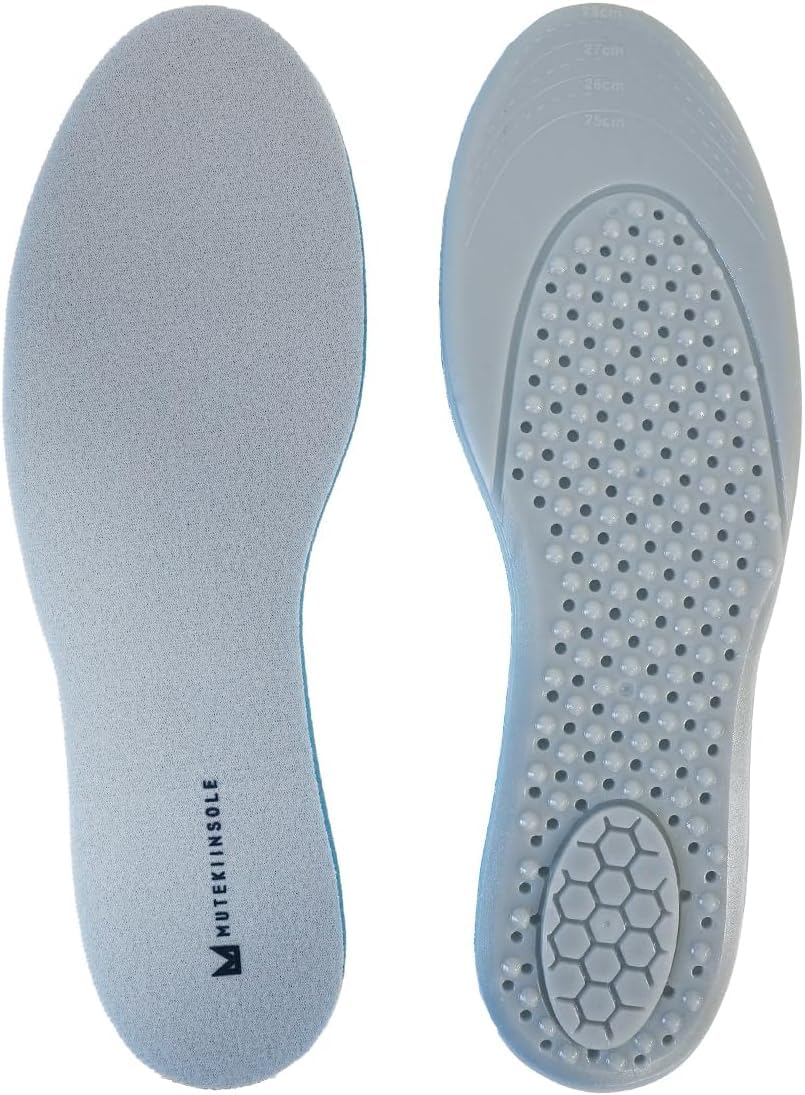 

Стелька Muteki Амортизирующая Антибактериальная и Дезодорирующая (L) 25-28см, Абсорбция, Распределение, серый