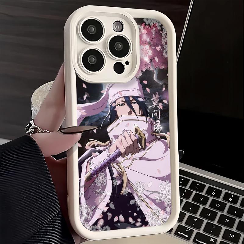 Phone Case for iPhone 17 Air 16E 15 16 Pro Max Bleach Kuchiki Byakuya Cover 14 Plus 13 12 Mini Soft Shell Silicone Fundas