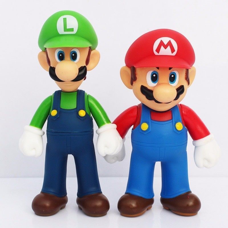 Super Mario Bros Luigi Bowser Prinzessin Peach Kunststoff-Actionfiguren Für Sammler Und Display-Enthusiasten
