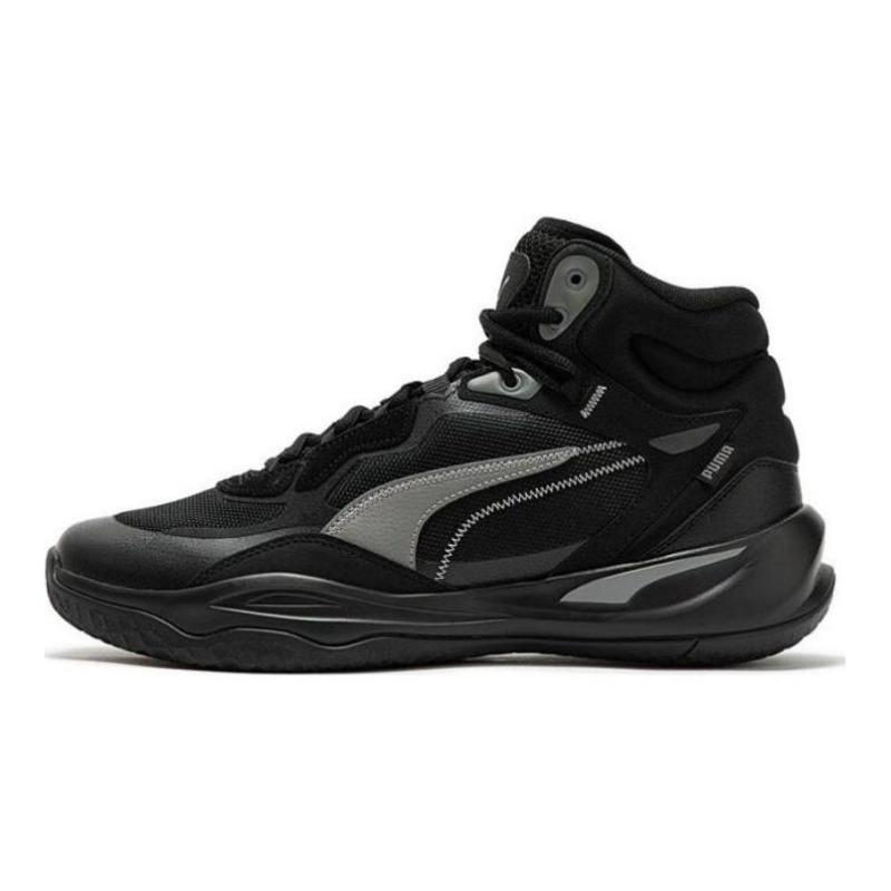 PUMA Playmaker Pro High Anti-slip Wear-resistant Basketball Shoes Men Black 377902-06 42.5