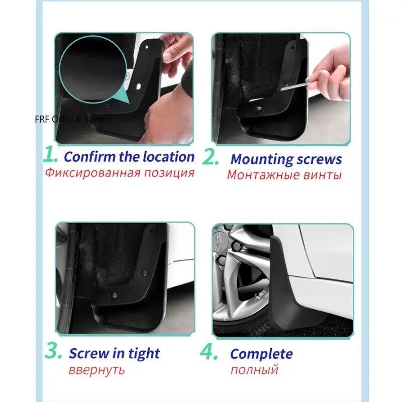 For Hyundai Kona Kauai 2018   OS Auto Mud Flap Splash MudGuards Front Rear Wheel Parts Fender Guard 4PCS Car Accessories