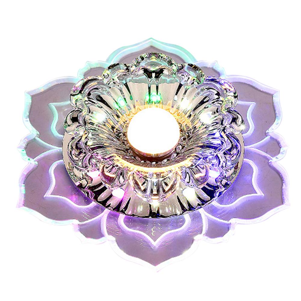 Crystal LED Ceiling Light Modern Ceiling Light Flower Shape LED Recessed Light Decorative Accent Lamp for Gallery Exhibition