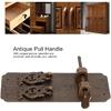 Slide Door Bolt, Copper Security Sliding Lock Cupboard Security Lock Latch Cabinet Door Latch Barrel Bolt Vintage Security Lock Decorative Furniture