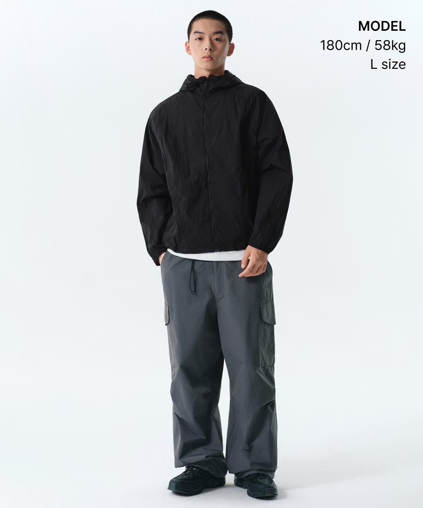 Musinsa Standard [City Leisure] Sheer Windbreaker Jacket [Black]