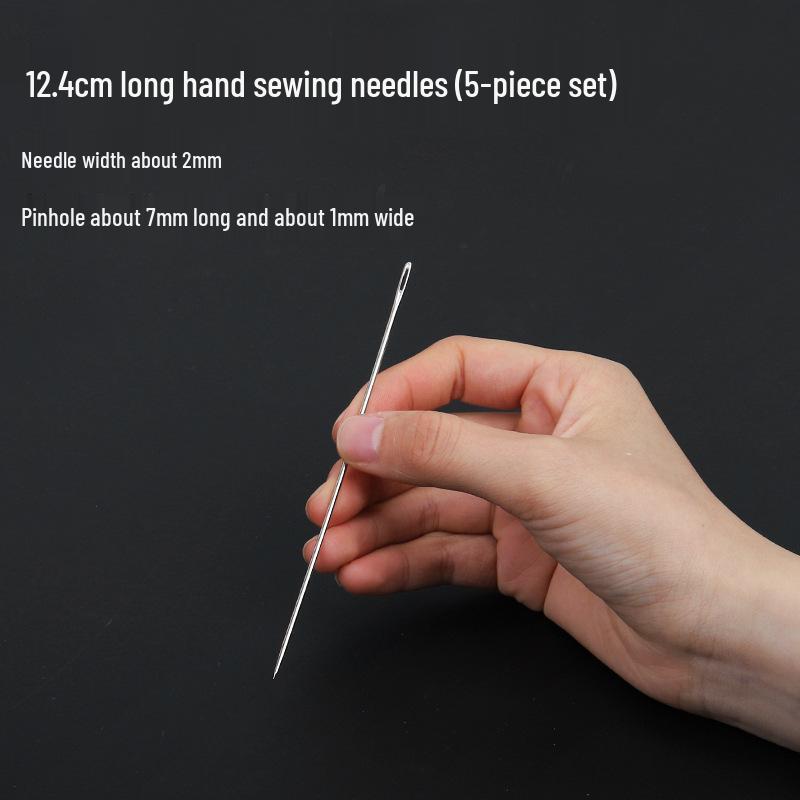 

Очень длинная стальная игла для ручного шитья - Большое ушко для квилтов и толстых тканей