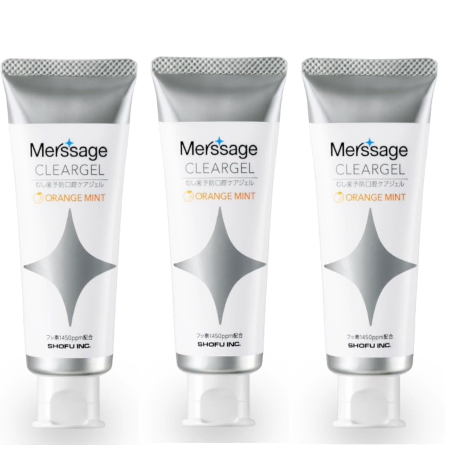 

Mersage Clear Gel 60 г 1450ppm Апельсин Мята x3 [Shofu] (Стоматологический эксклюзив/квази-лекарство)
