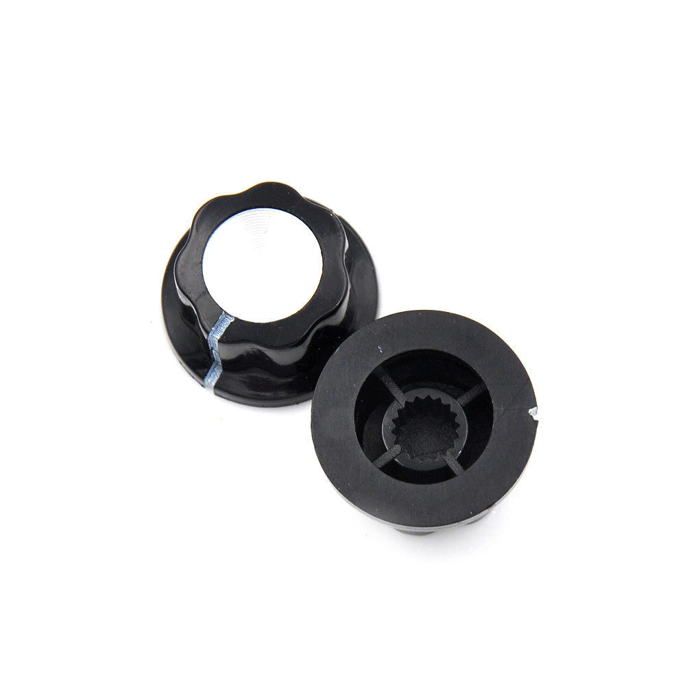 10 stk Potensiometerknapp Dreiekontroll Dreie Bakelittknapp Hulldiameter 6 mm