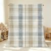 Plaid Flannel Fleece Blanket No Shedding Soft Warm Throw, Cozy Home Blanket for Couch, Bed, Halloween & Christmas, Movie Night Use