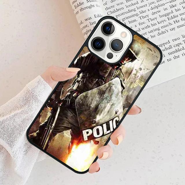 

Police Phone Case Cover For iPhone 17 Air 15 16 11 13 14 Pro Max 12 Plus Max Fundas iPhone 11pro max
