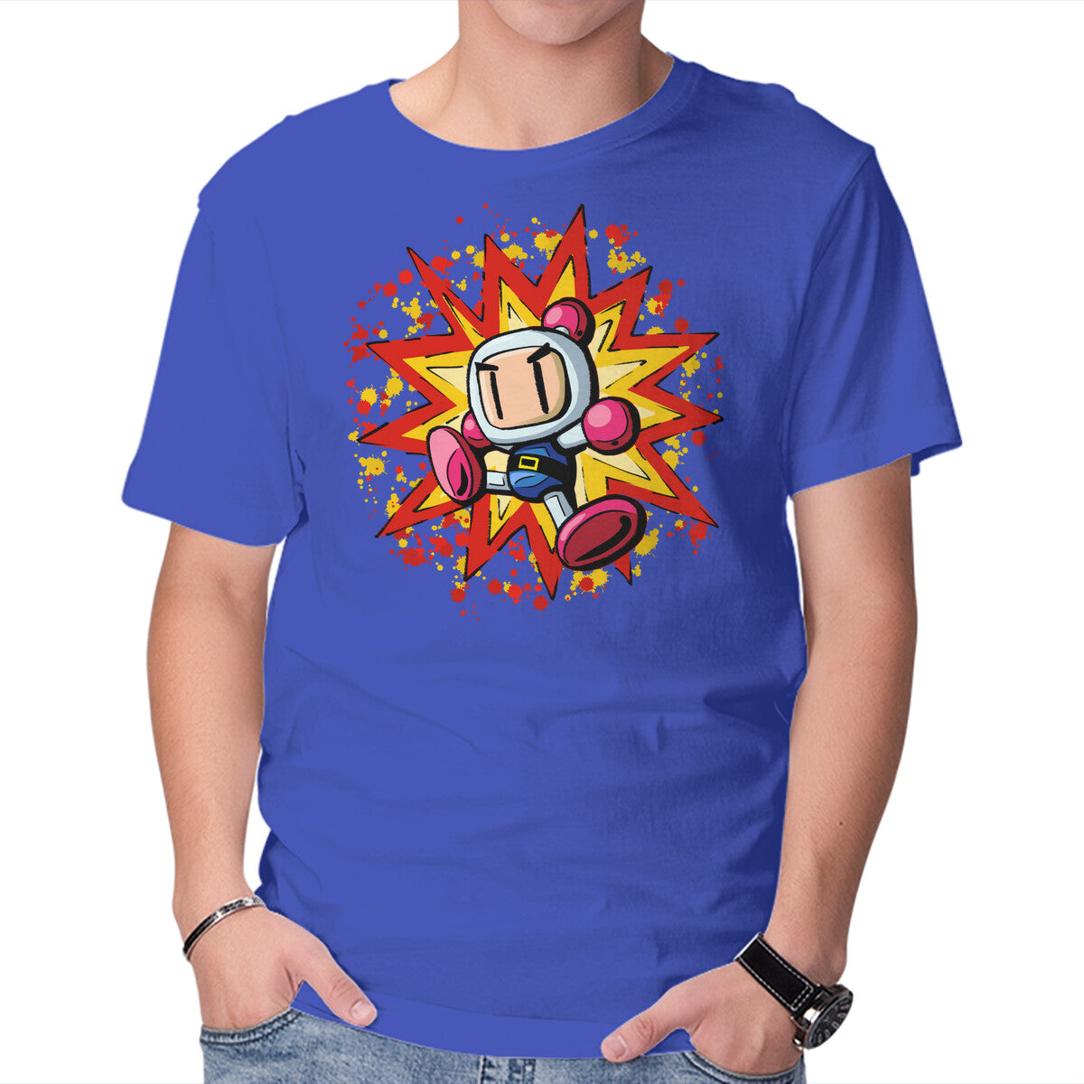 Unisex Crew Neck T-Shirt Bomb Hero Graphic Short Sleeve Casual Tee XXXXL
