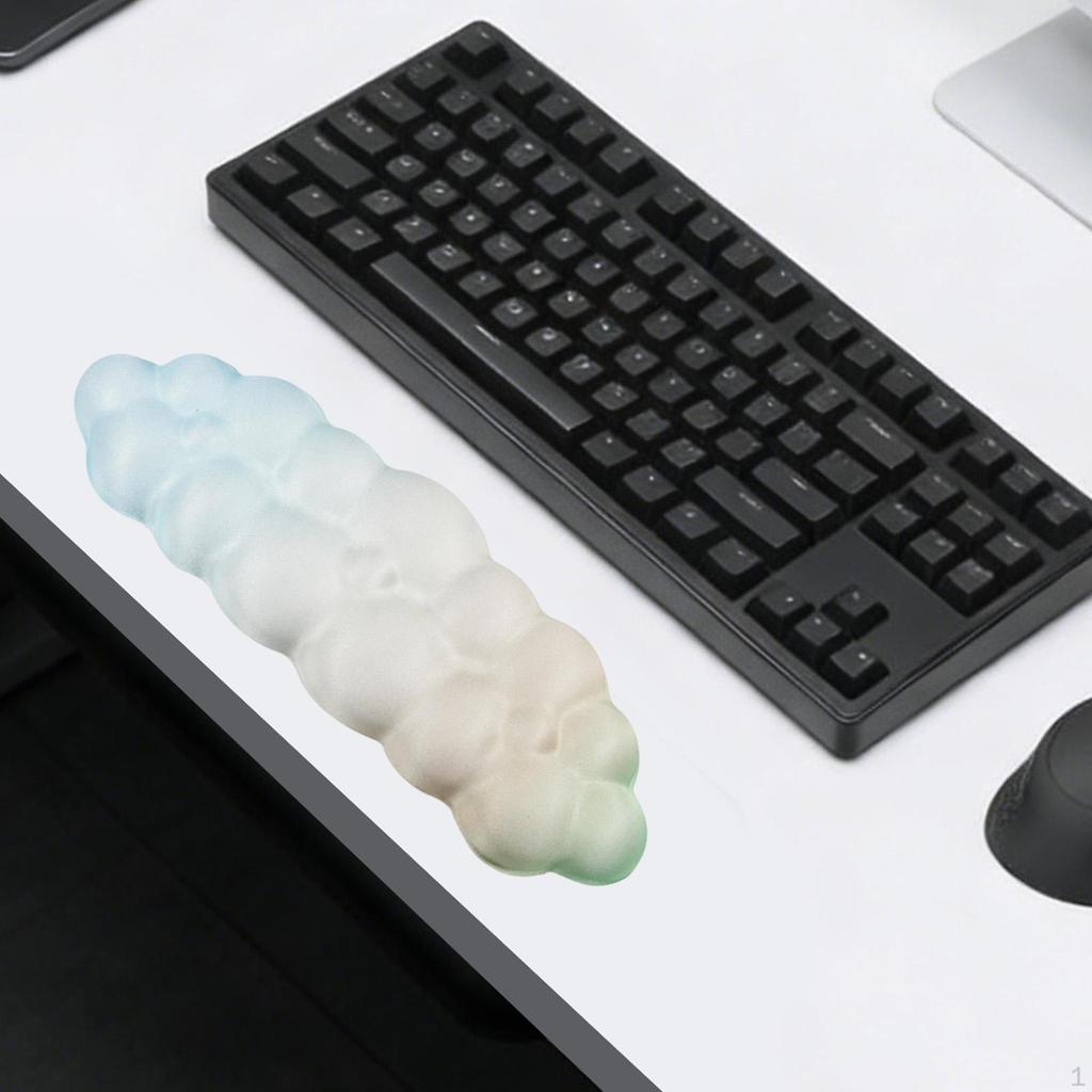 Reposamuñecas para Teclado Brazo de Ordenador Antideslizante Almohadilla para Codo de Escritorio de Portátil para Juegos Familia Amigos