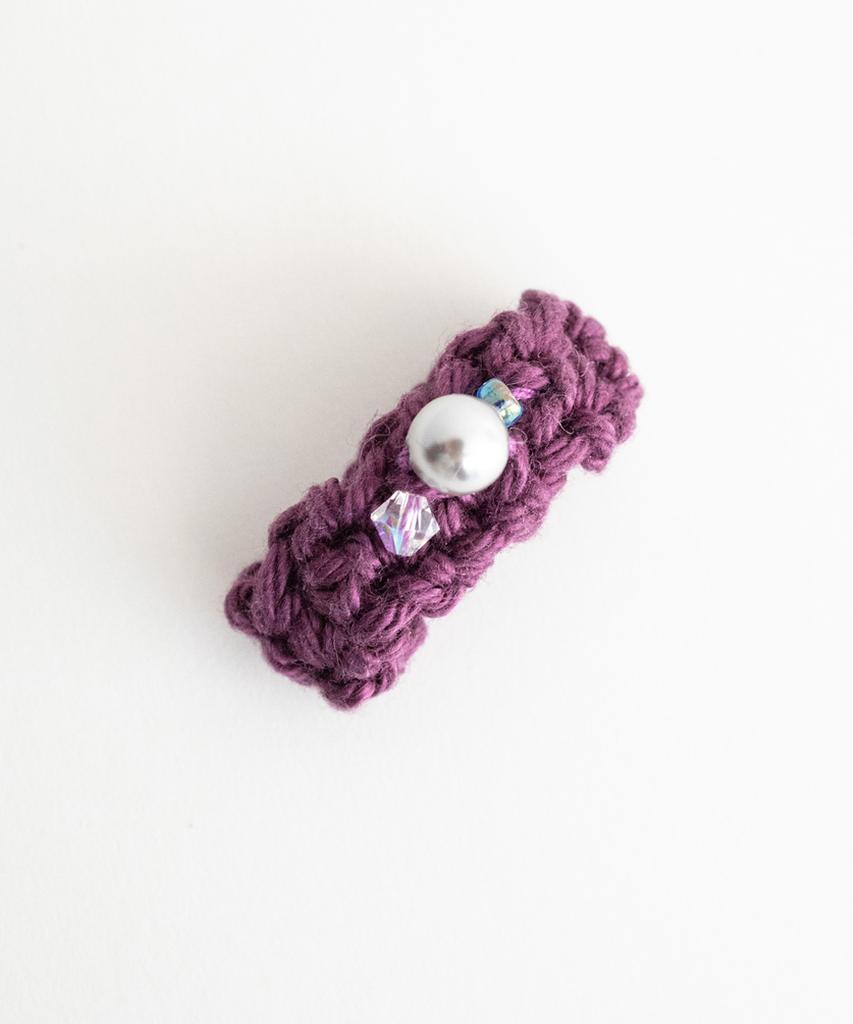 Merrymotive Gem With Knitted Ring (Purple)