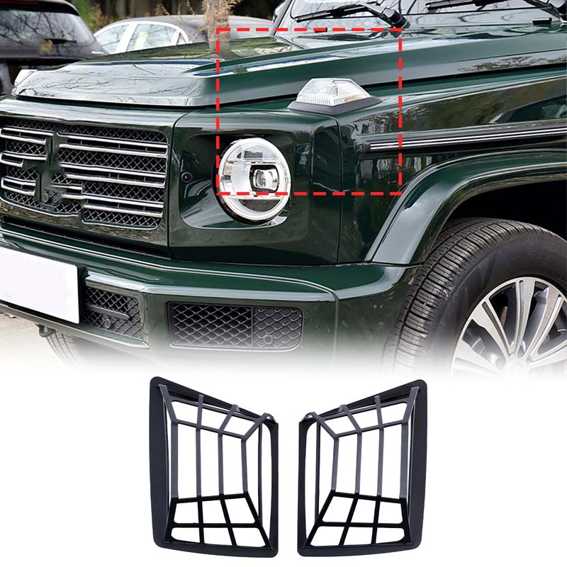 

Для Mercedes Benz G-Class W464 2019-2026 Автомобильные аксессуары: Крышка капота фар, Крышка указателя поворота, Крышка сигнальной лампы из углеродистой стали