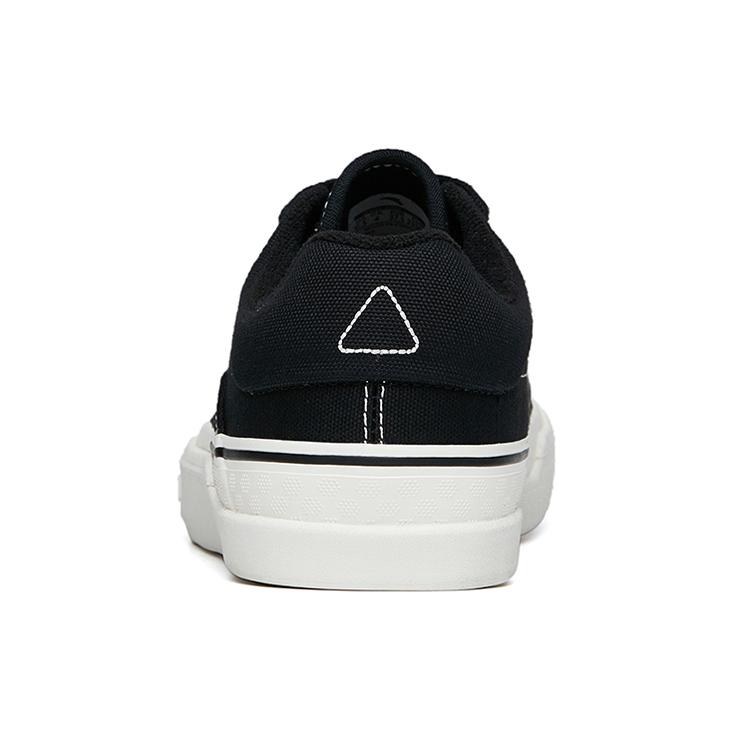Anta Ao Li Textile, Leather Slip Resistant, Abrasion Resistant, Lightweight Low top Skateboard Shoes Women's Black 122218011S-1
