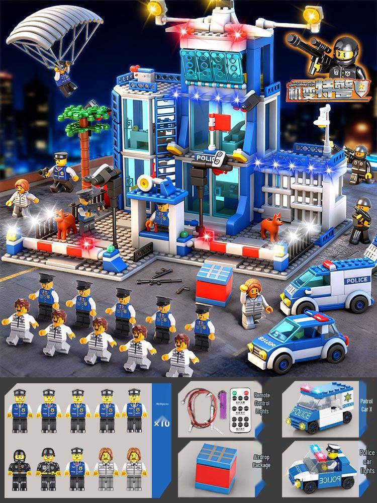 Police Station Building Blocks Toy - Educational Gift for Boys & Girls Ages 6-12 (2026)