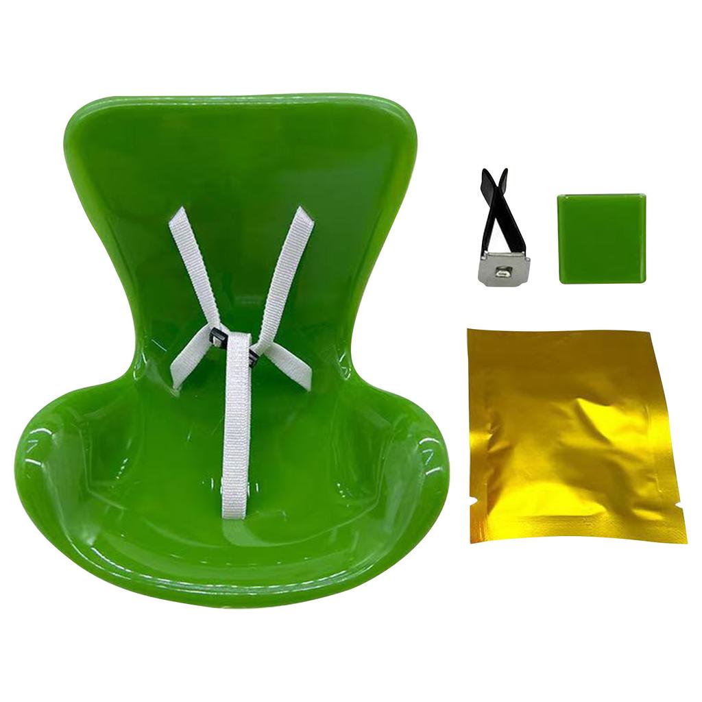 Autodekorationen, Autositz für Puppen, pelziges Kissen, lässt sich mit einem Sitz am Auto befestigen, inklusive Sitzbein für die Anzeige auf dem Schreibtisch