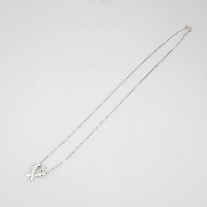 [Used] TIFFANY 925 Loving Heart Pendant/Necklace/g517-40