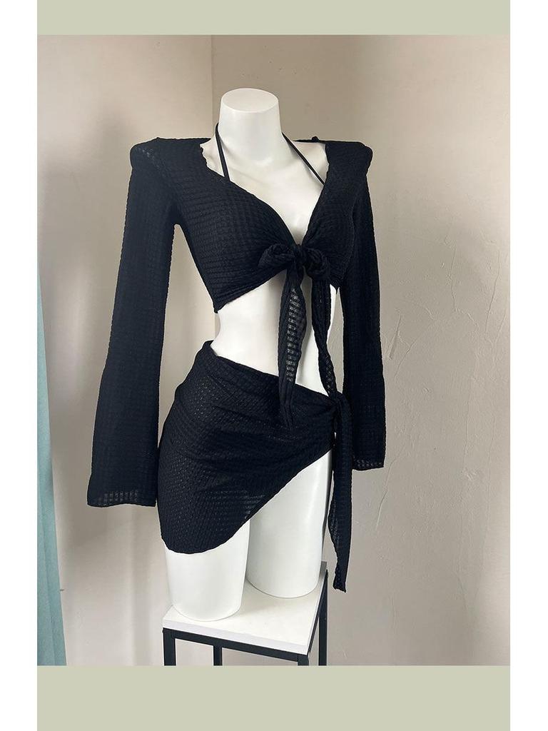 Elegante Bikini a Quattro Pezzi Slim-Fit – Costumi da Bagno Pura Voglia per Vacanze & Terme