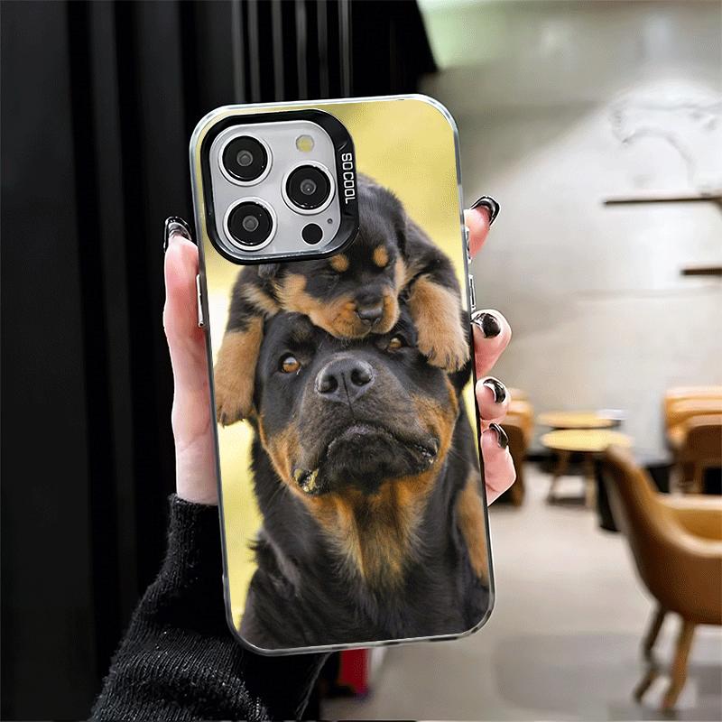 Rottweiler Dog Shockproof Phone Case for iPhone 17 Air 16 16E 15 Pro Max 14 Plus 13 Mini 12 Back Cover Anti Fall Fundas