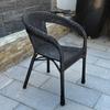 Reinforced Armchair with Backrest, Indoor Lounge Chair, Rattan Chair, Outdoor Chair, Rattan Woven Chair, Rattan Chair