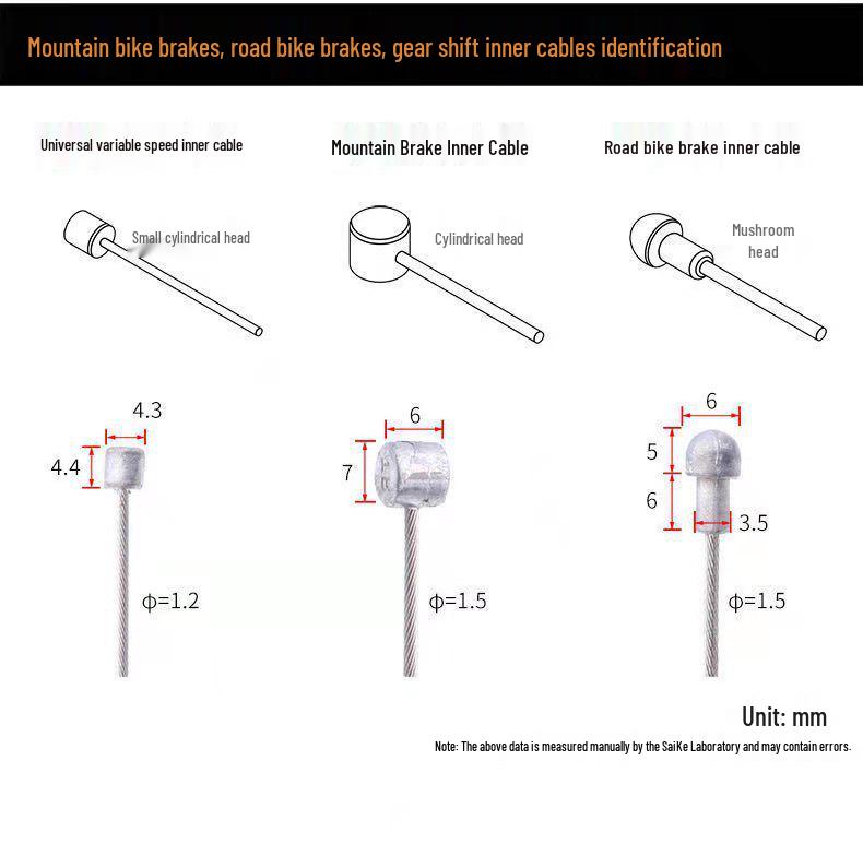Jiawei Sada brzdových a řadicích lanek na kolo - 1,75 m nebo 2 m