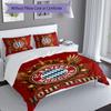 3pcs Custom Name Bayern Munich logo Bedding Set Duvet Cover Closure Includes 1 Duvet Cover&2 Pillowcases for All Seasons Bedroom Decor