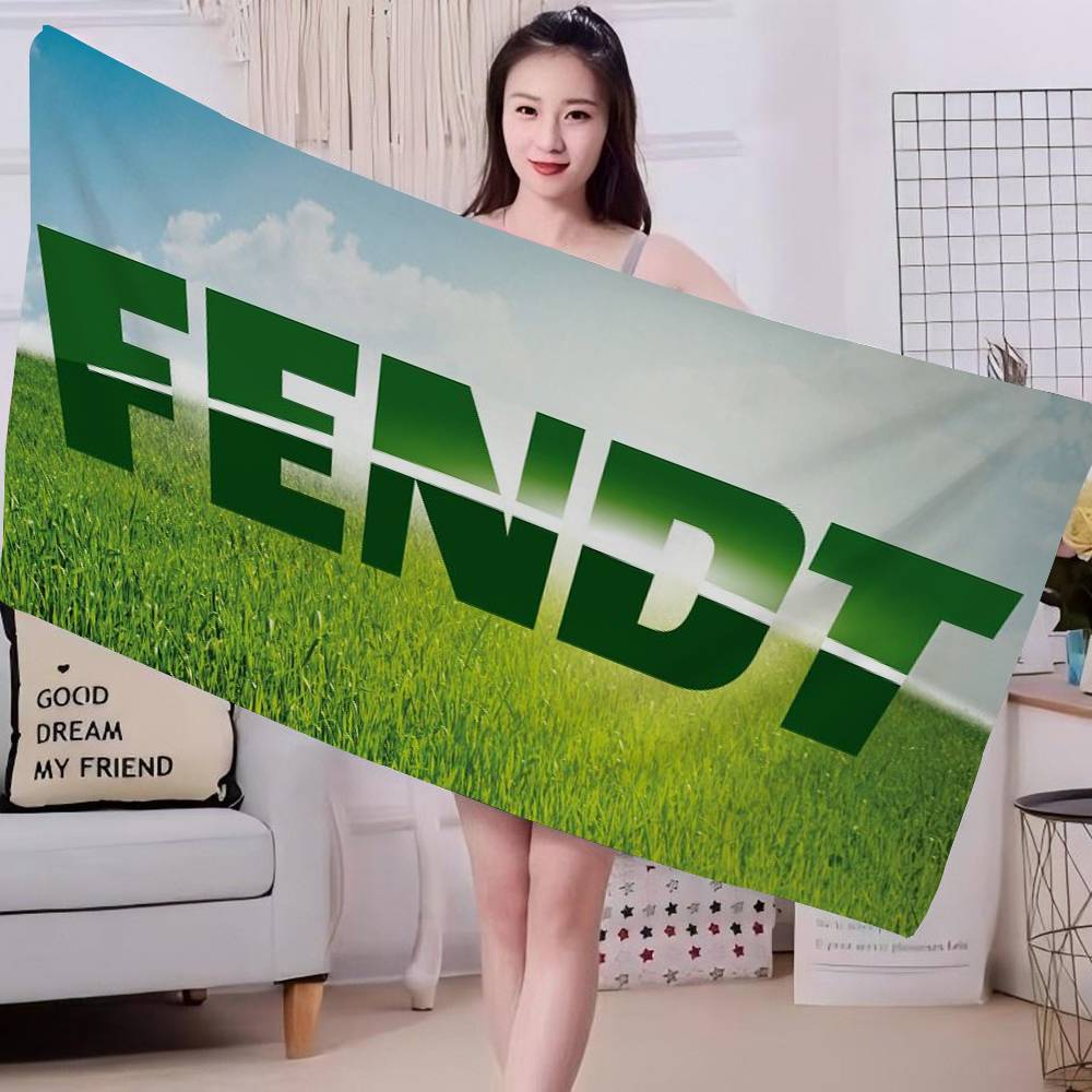 Farming Tractor Fendt Anime Beach Swimming Towel Soft Absorbent Washcloth Children's Gifts for Kids Travel Camping Gym