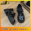 French versatile platform shallow mouth single shoes small leather shoes women's 2025 new niche design British style Mary Jane shoes