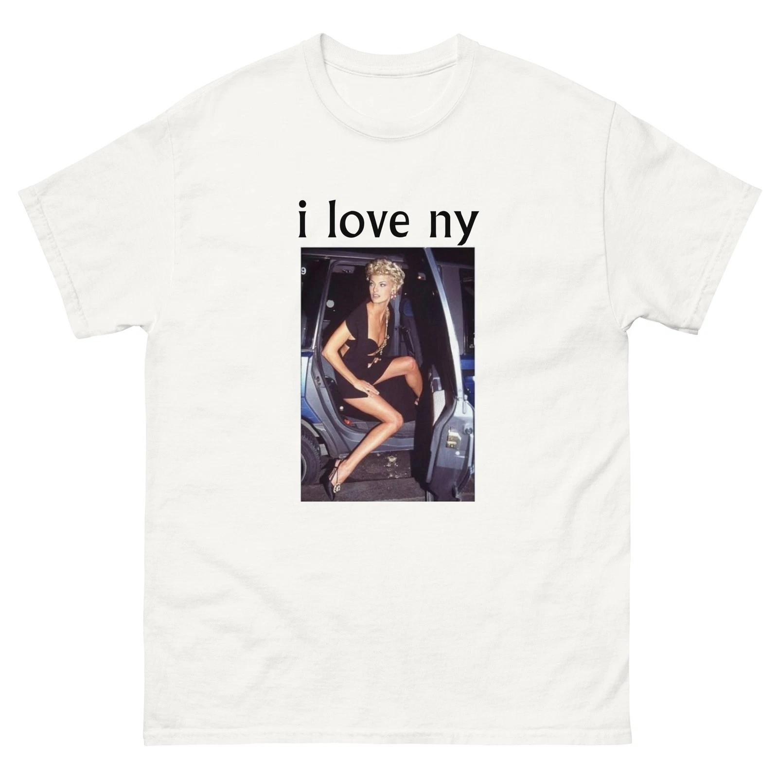 I Love NY NYC New York City Manhattan 90s 1990s white tee shirt t-shirt M