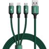 Pisen 3-in-1 Fast Charging Braided Data Cable