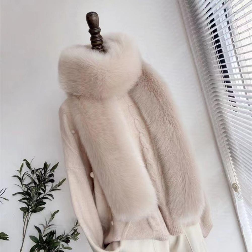 Extended Scarf Shawl Fur Scarf Imitation Fox Hair Collar Women's Winter New Evening Dress Cheongsam Shawl