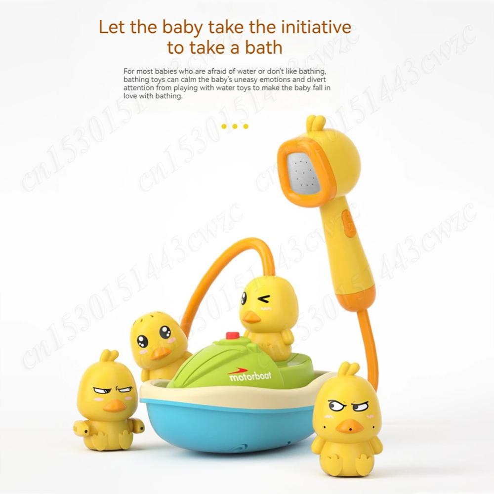 New Duck Bath Toys Water Spray Bathroom Bathing Toy for Toddlers Bathtub Water Spray Toy Bath Shower Tub Toys Bath Squirters