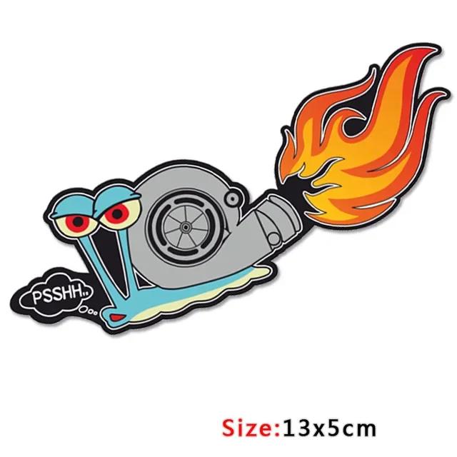 

Гоночный Классический Дизайн Забавные PSSHH Наклейки Улитка Турбо Винил Мотокросс Автонаклейка Светоотражающие Наклейки Украшение для Автомобильной Наклейки 12cm x 6cm