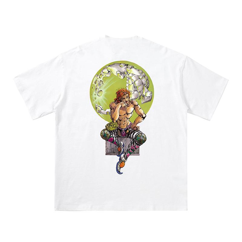 

Японское ретро аниме Jojo s Wonderful Adventure Летняя двухмерная футболка с периферией Мужская и женская уличная одежда 3XL